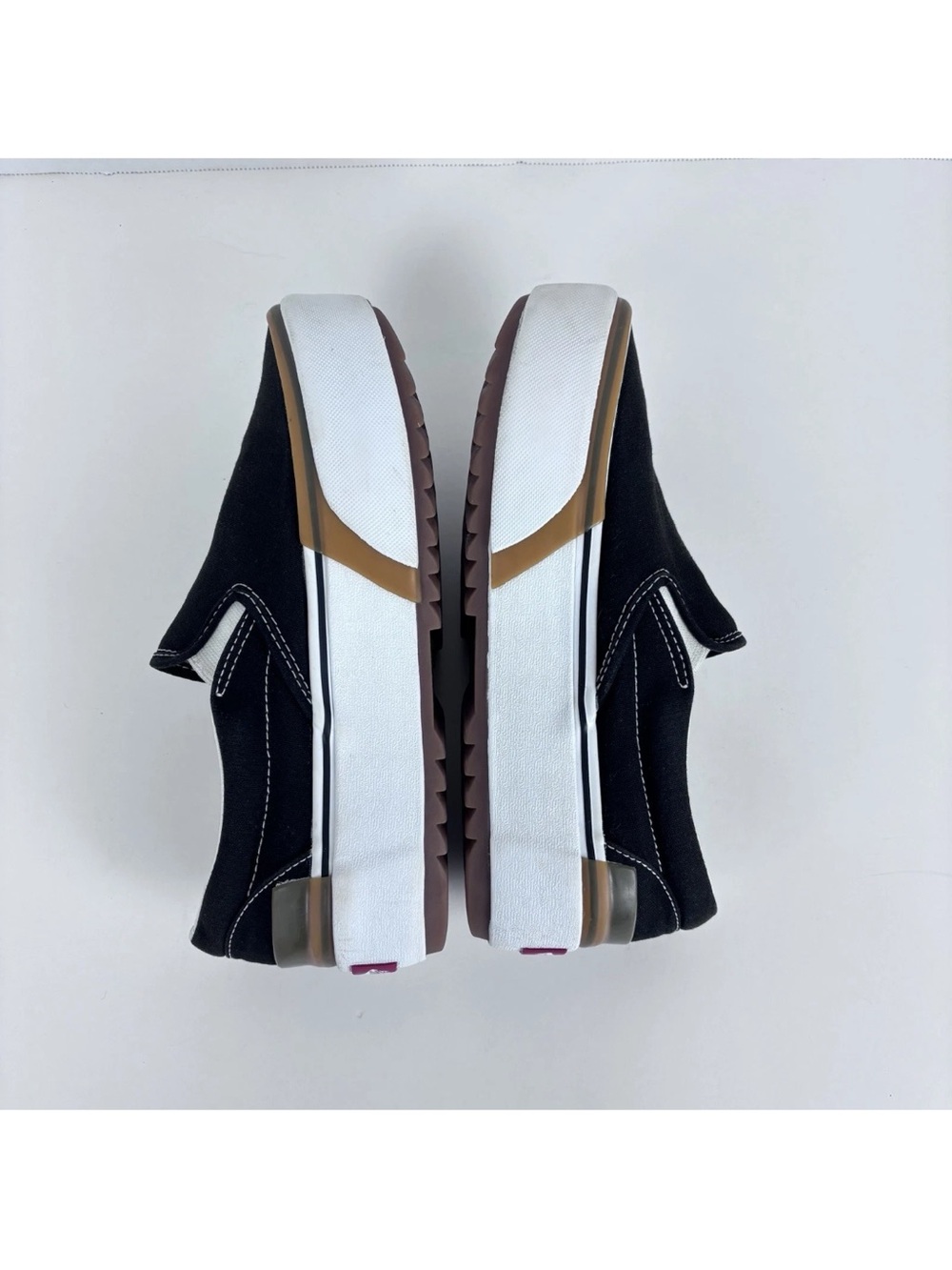Vans Classic Slip-On Stacked Women’s Size 7.5 Black/White/Gum - Picture 7 of 10